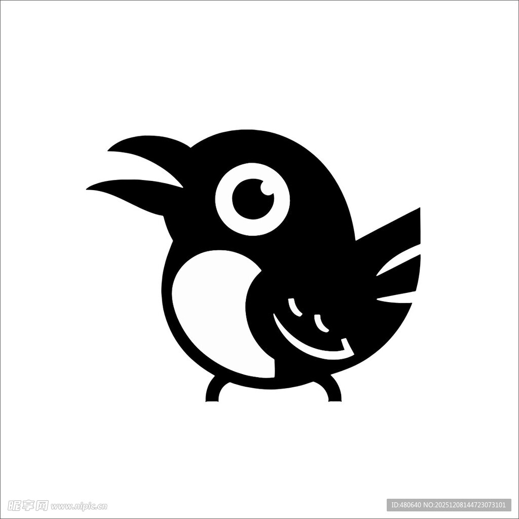 可爱卡通小鸟形象