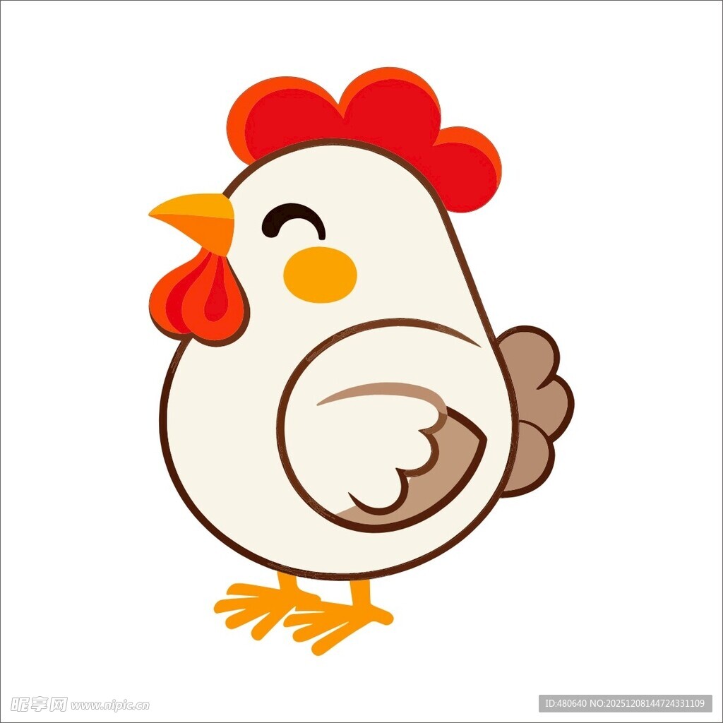 可爱卡通母鸡形象