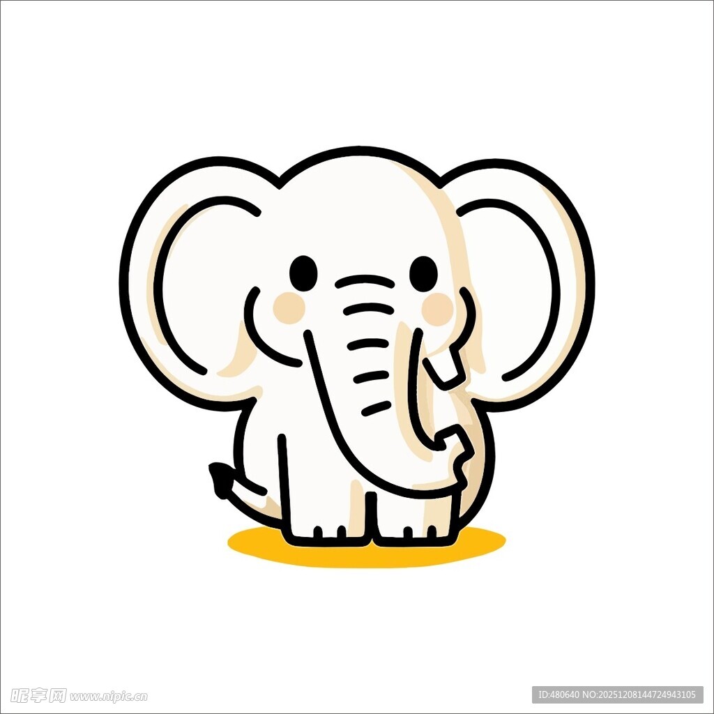 可爱小象卡通形象