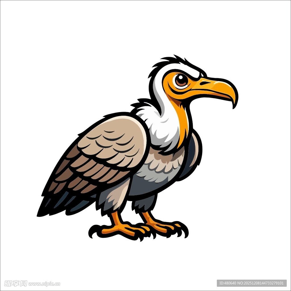 卡通秃鹫形象