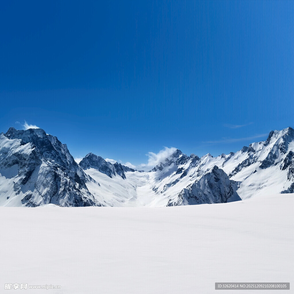 壮丽雪山雪景