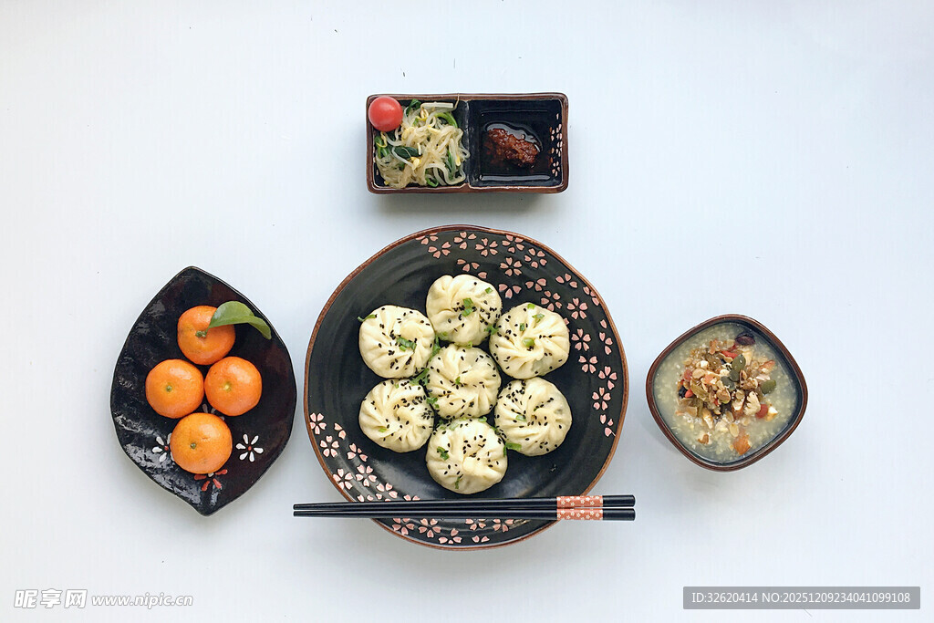 中式美食摆盘