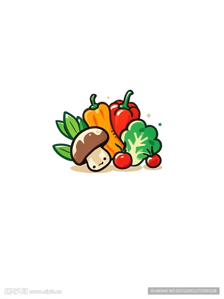 多彩新鲜蔬菜组合