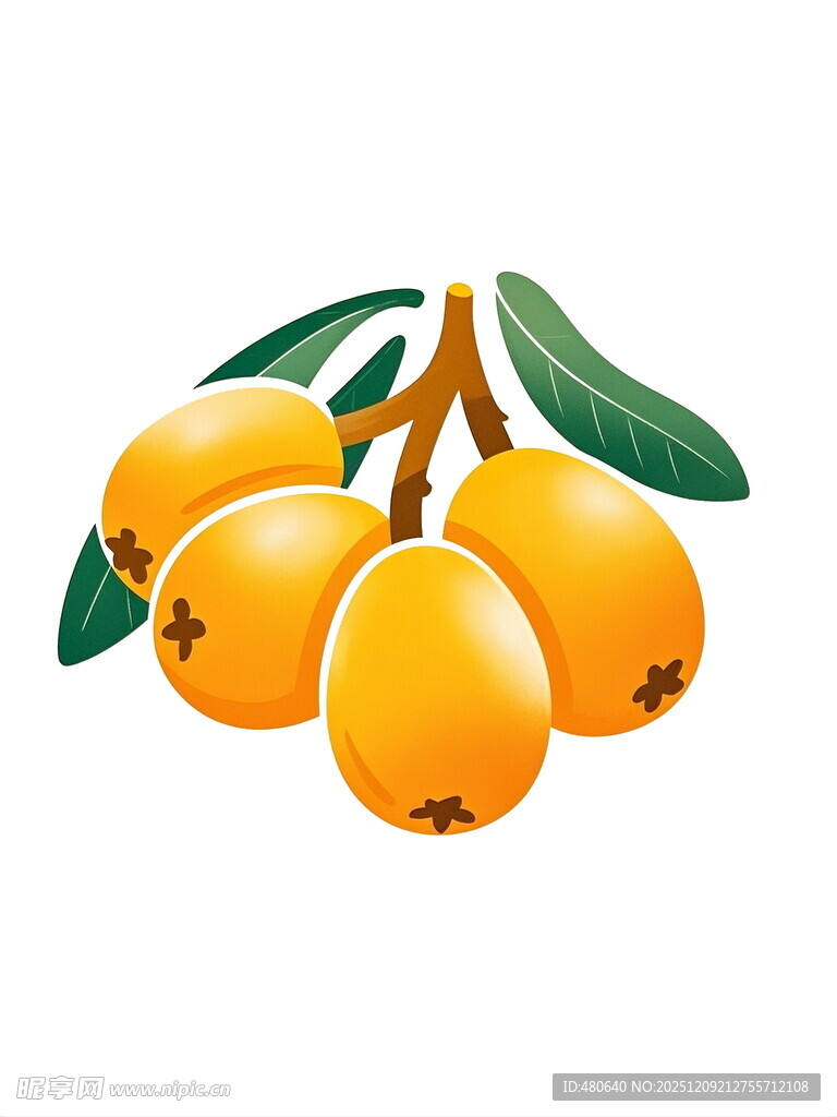 枝头黄枇杷清新诱人