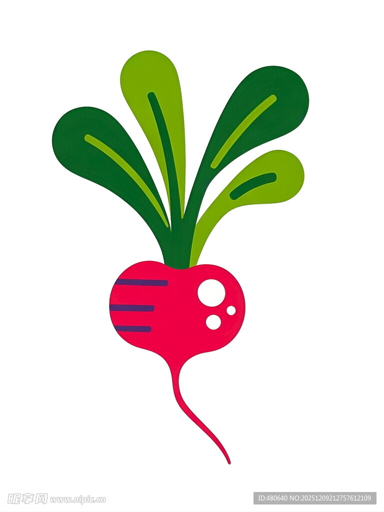 可爱卡通红萝卜插画