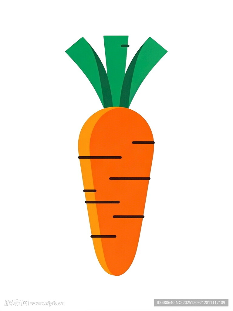 卡通胡萝卜图标