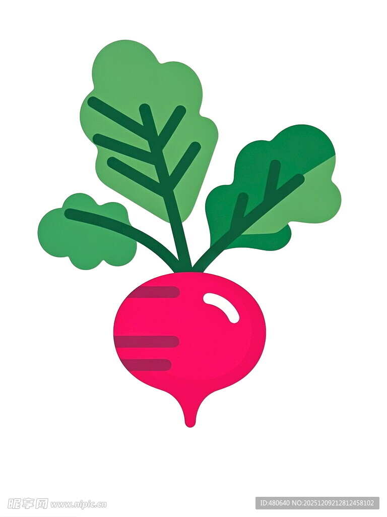 可爱卡通红萝卜插画