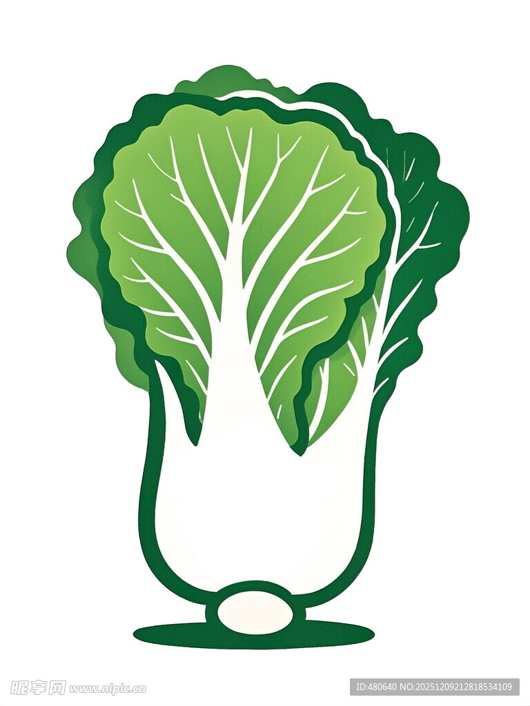 卡通白菜形象设计