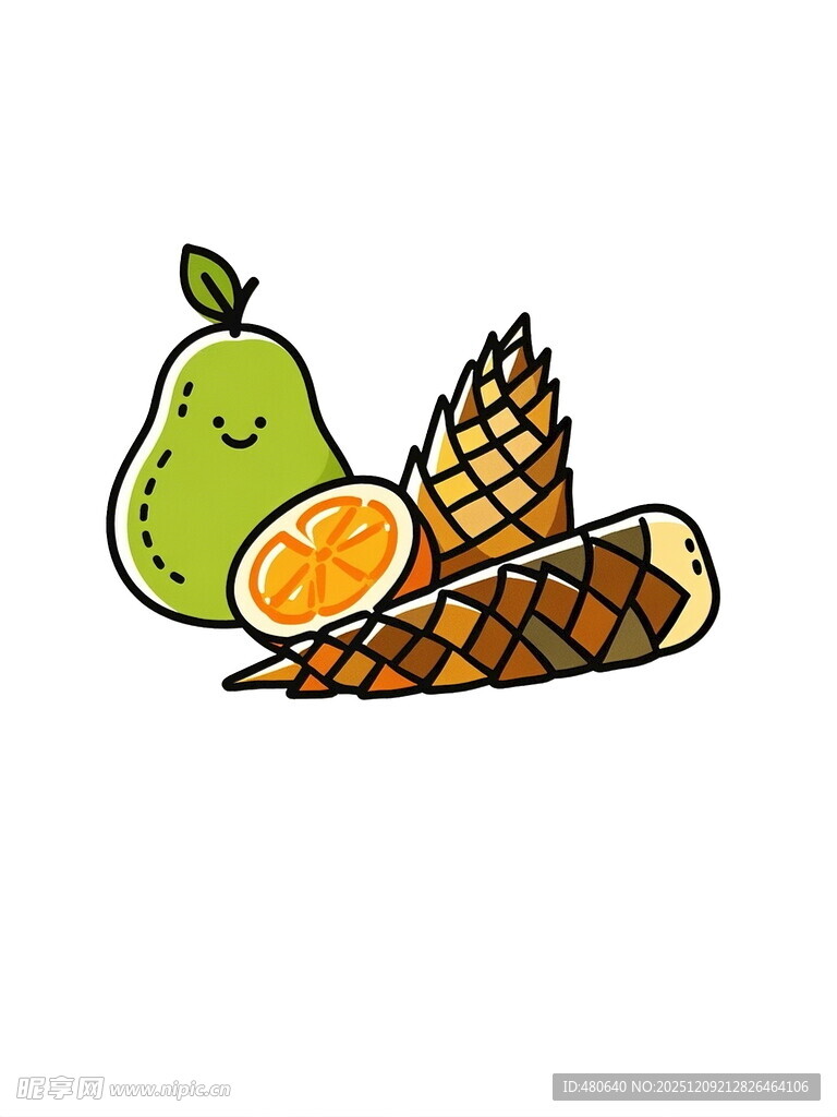 卡通水果组合