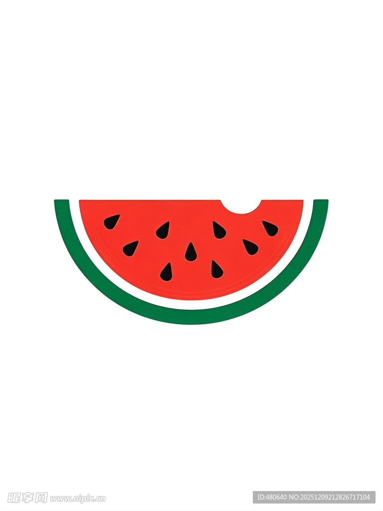 卡通西瓜切片图案