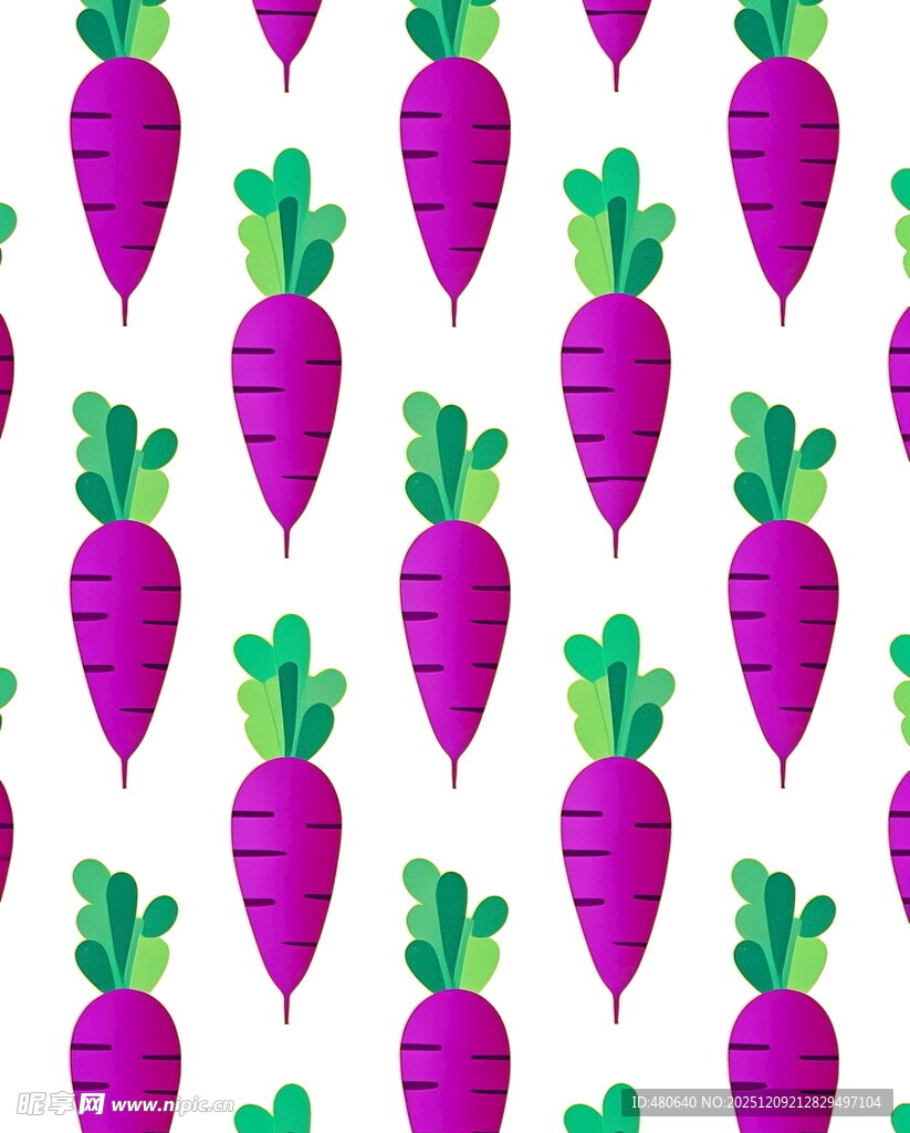 紫色胡萝卜图案背景