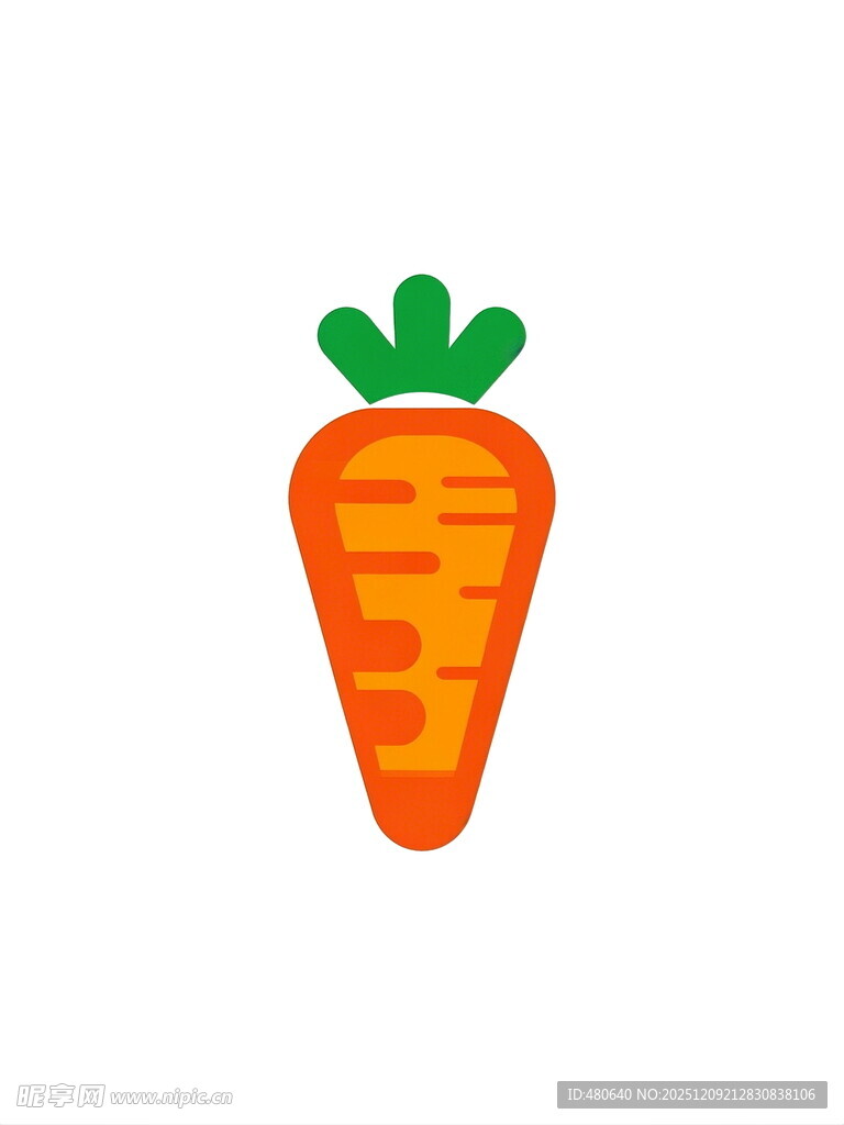 可爱卡通胡萝卜形象