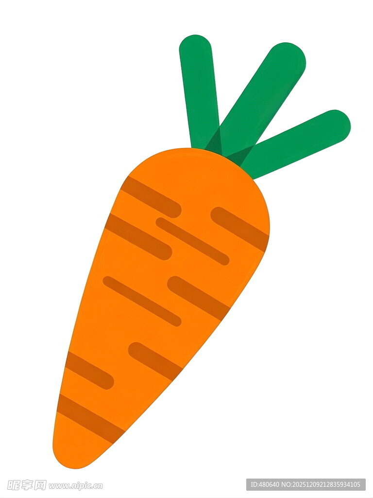 卡通胡萝卜图标