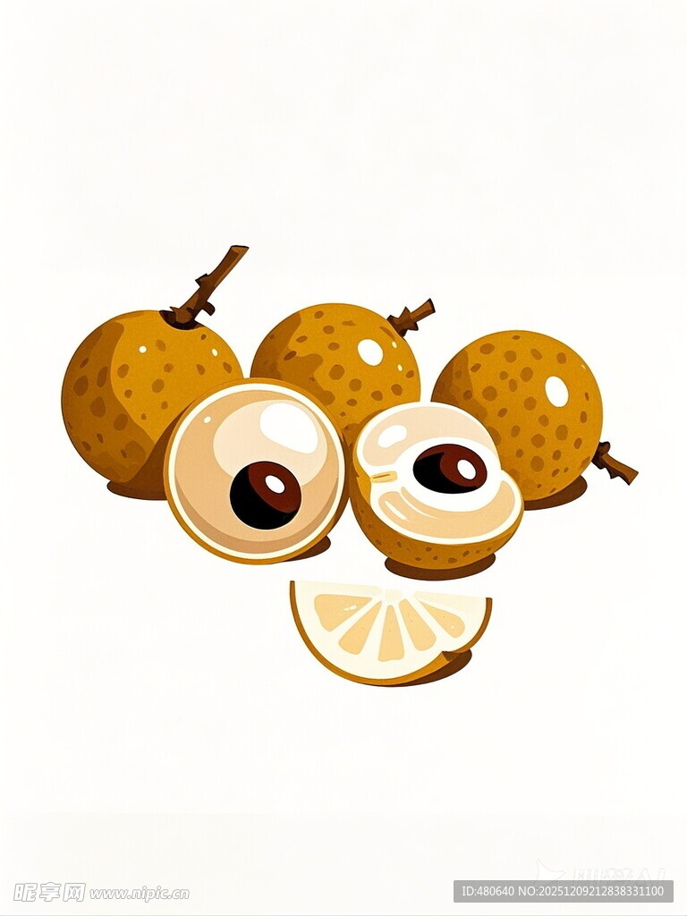 新鲜龙眼果肉饱满诱人