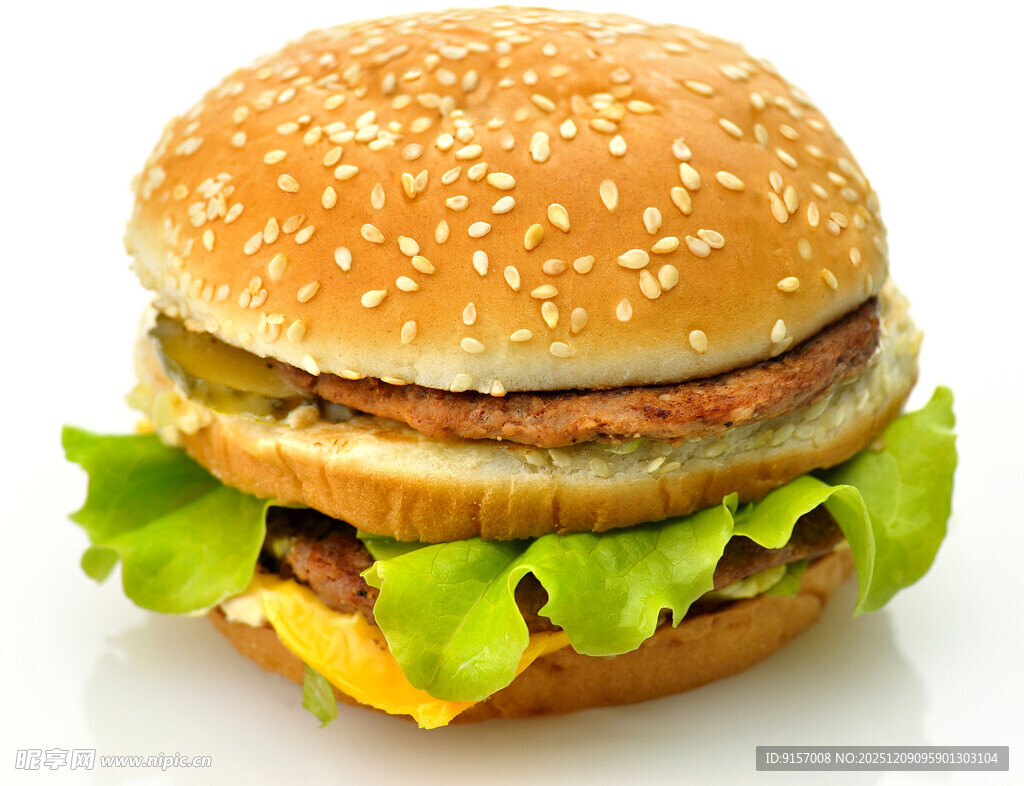 美味双层汉堡