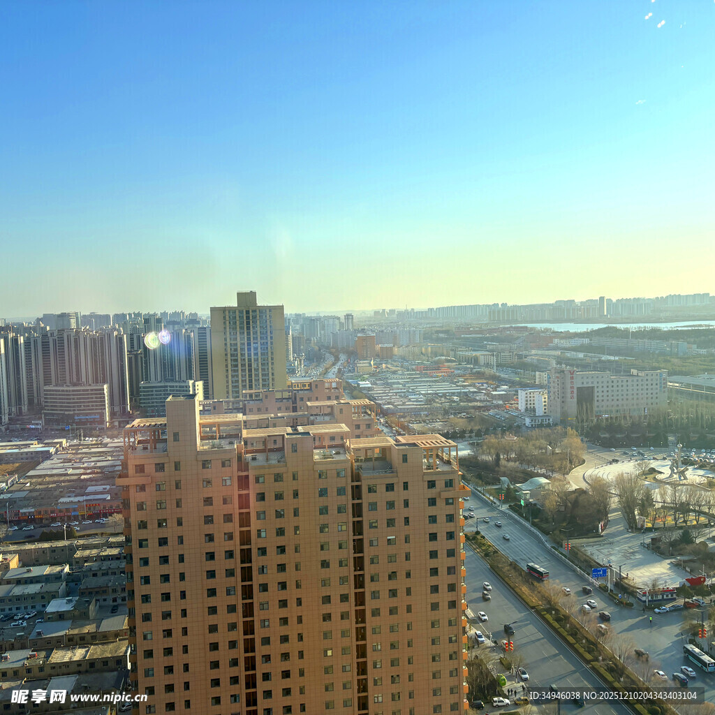 城市高楼景观俯瞰图