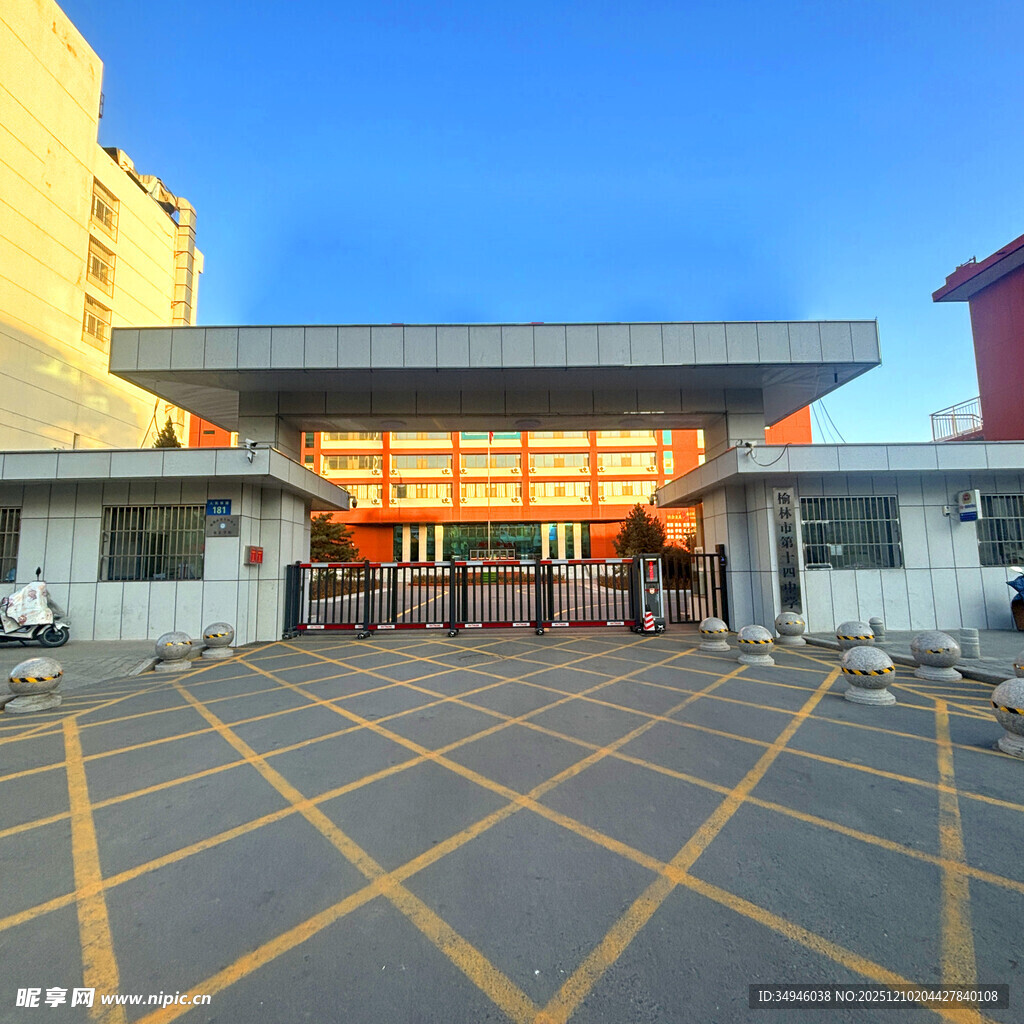 工厂大门外观场景