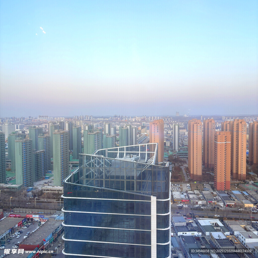 城市高楼景观俯瞰图