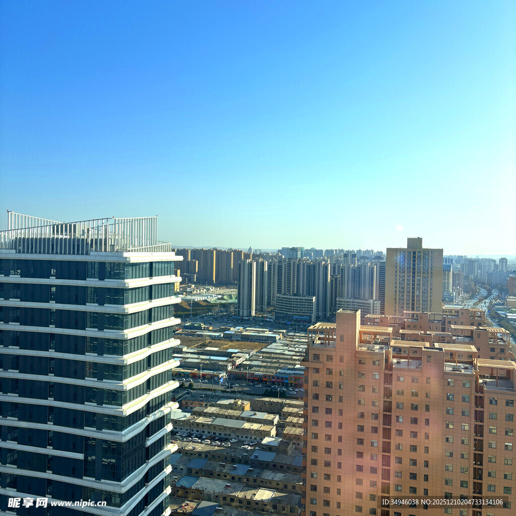 城市高楼景观俯瞰