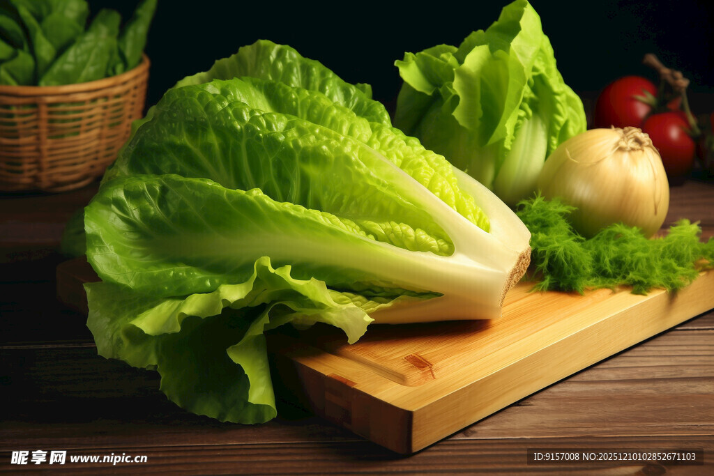 新鲜生菜等蔬菜