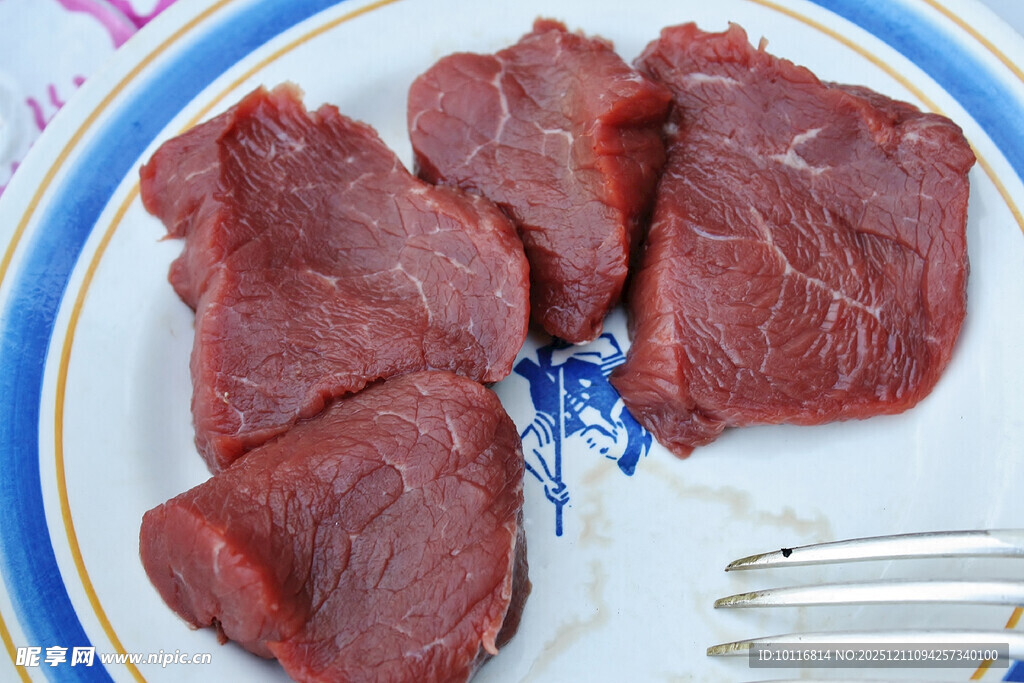 新鲜牛肉片