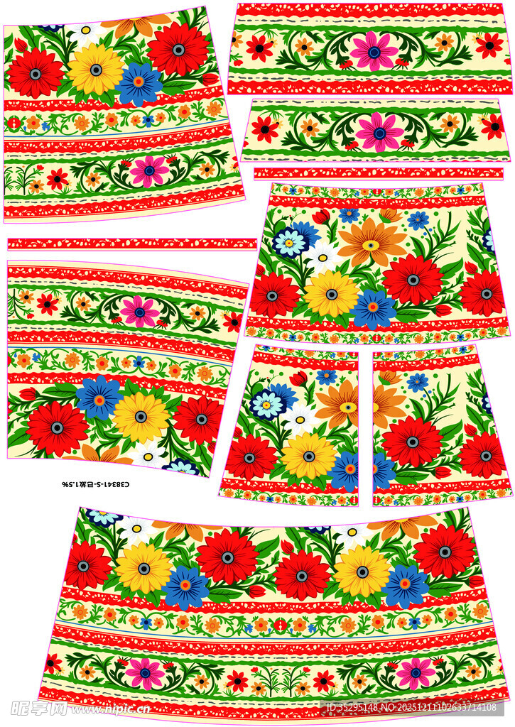 民族风刺绣服饰图案