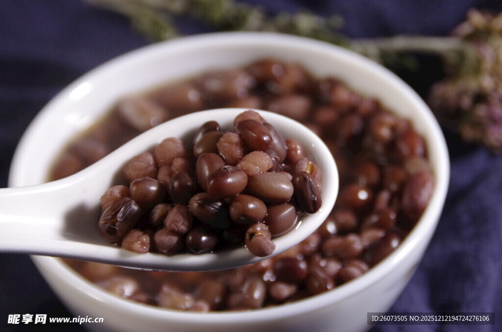 碗中盛着的美味红小豆