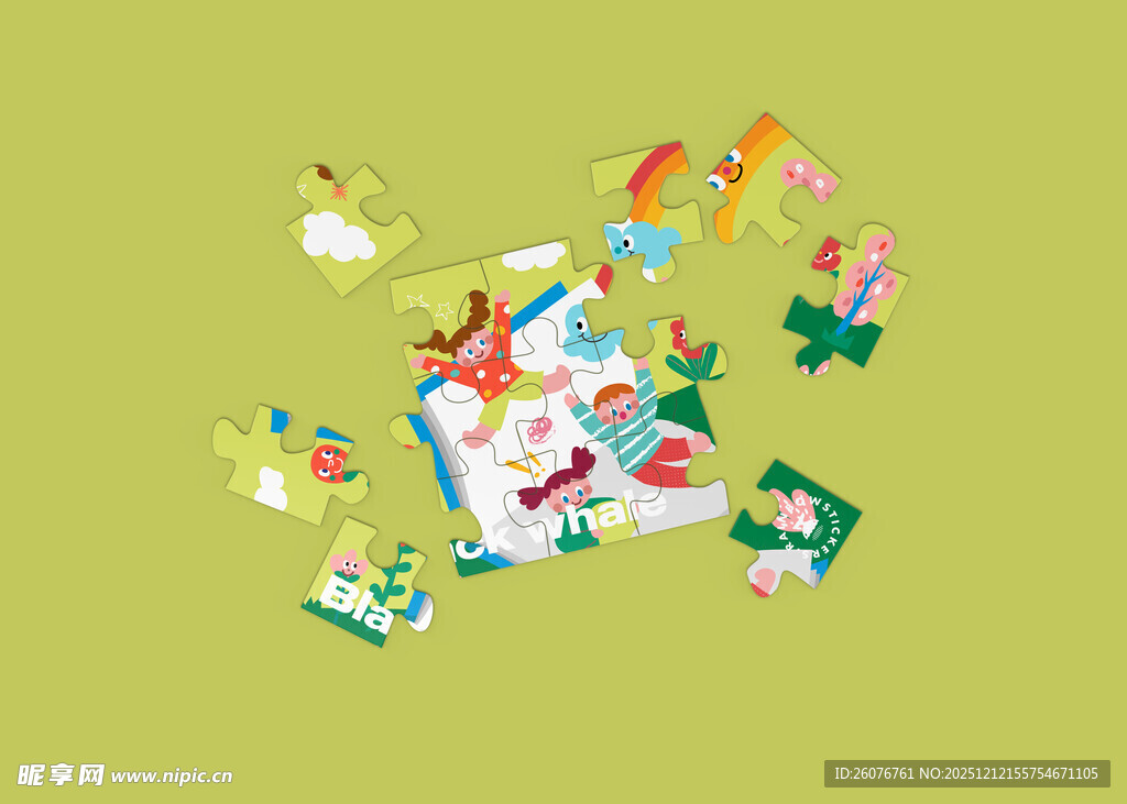 拼图效果图样机图片