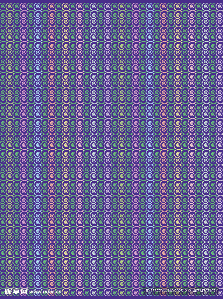 蓝紫色多色螺旋纹理格子纹理图案