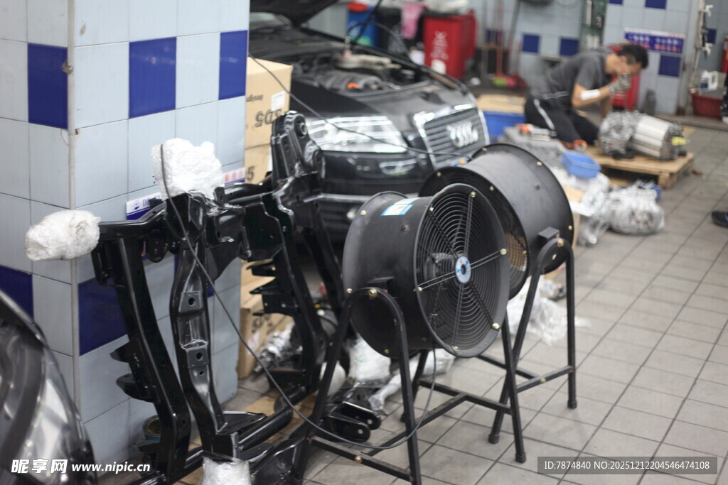 车间中的机械设备