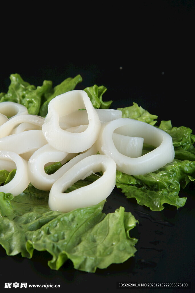 鲜鱿鱼圈