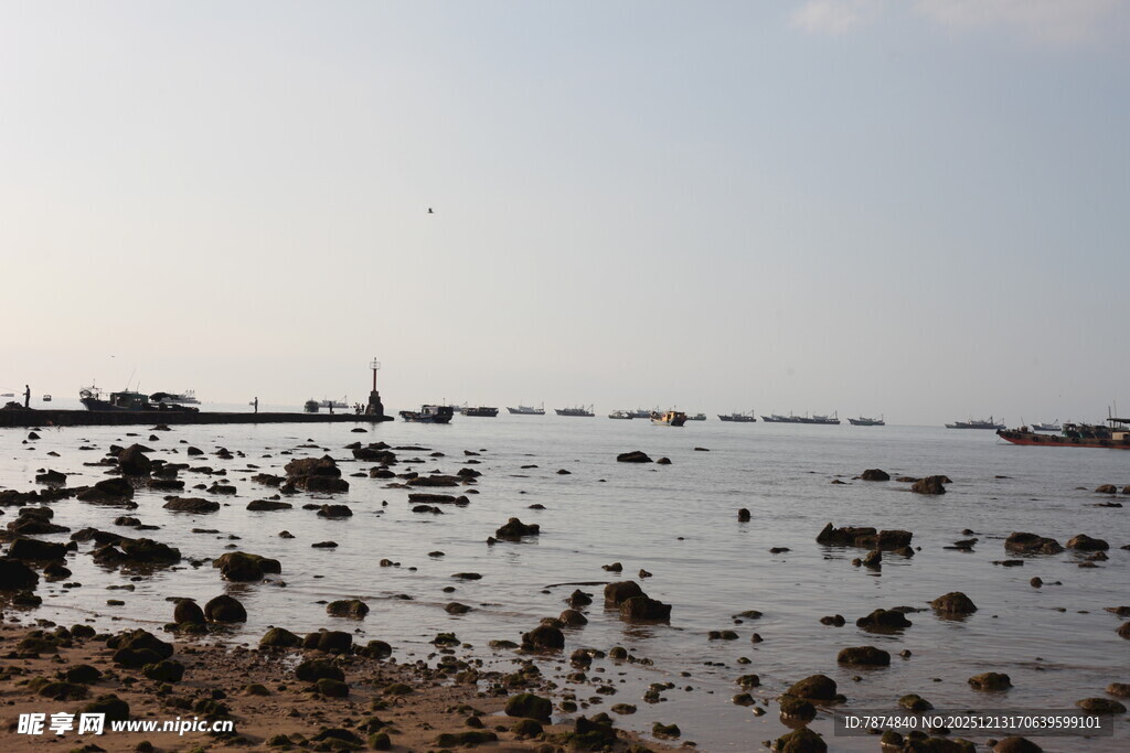 海边浅滩景致