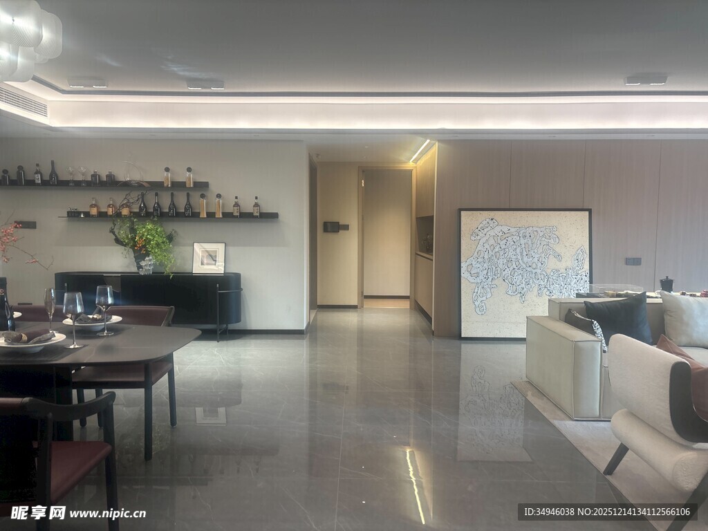 现代简约风格客厅室内一角