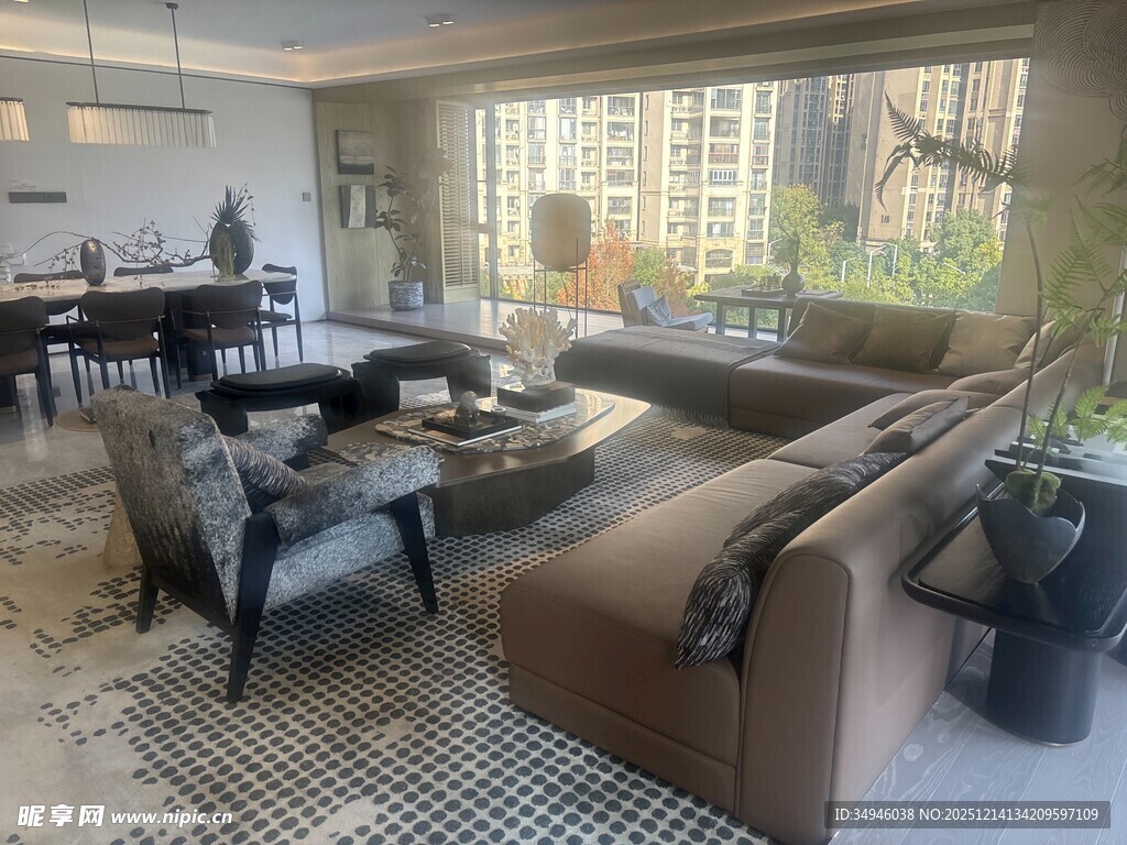 现代简约风客厅室内场景