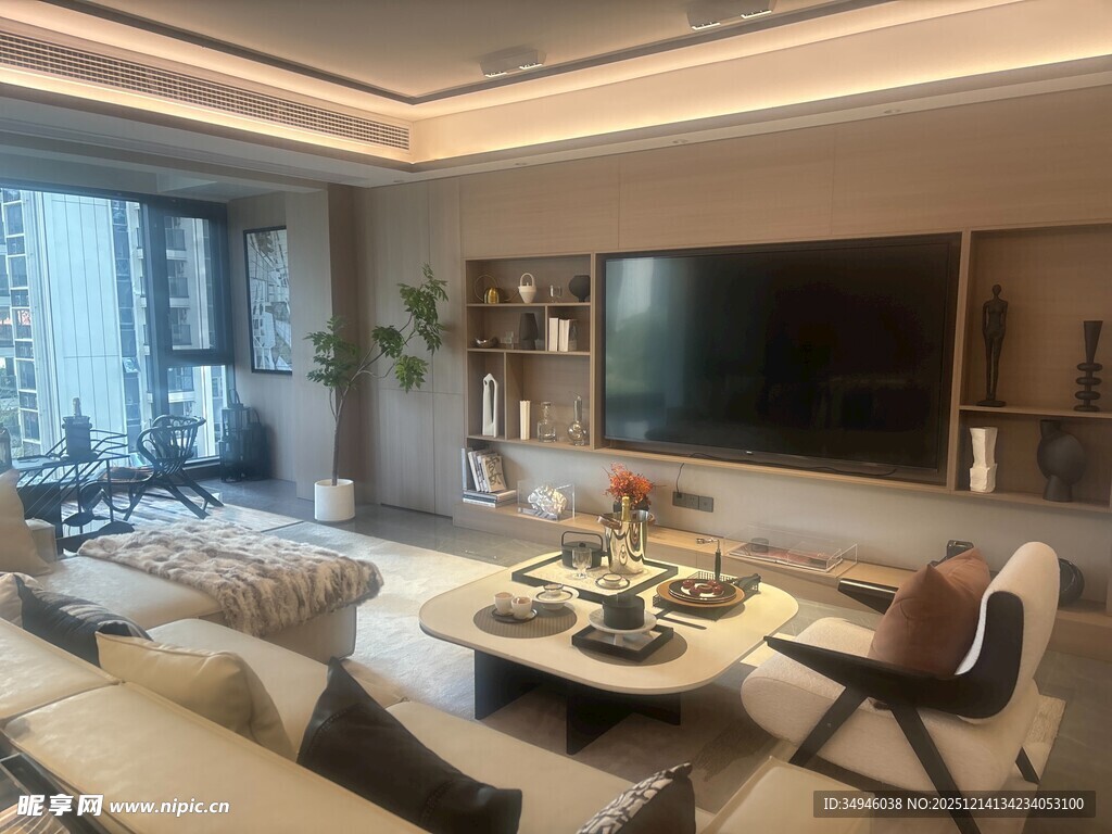 现代简约风客厅室内展示