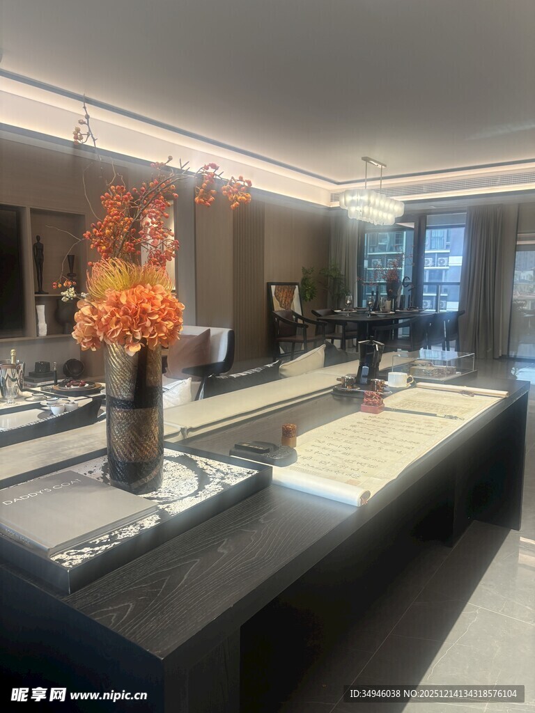 现代风格豪华室内吧台场景