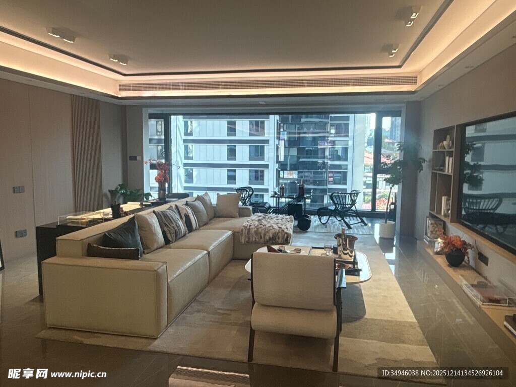 现代简约风格豪华客厅