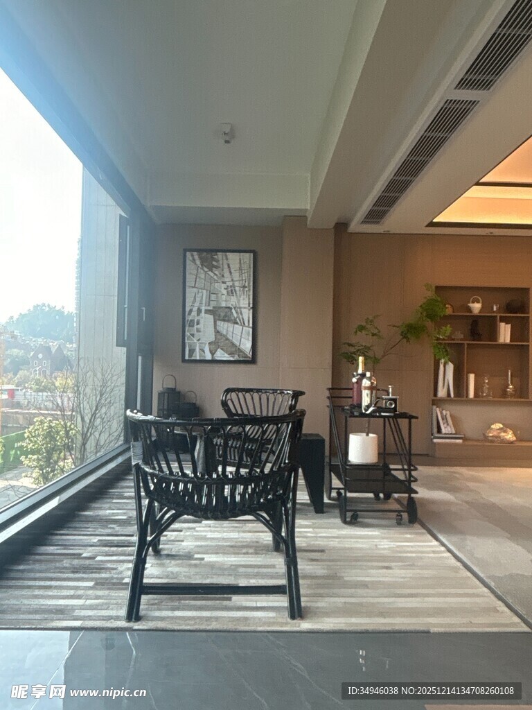 现代简约风格阳台休闲区