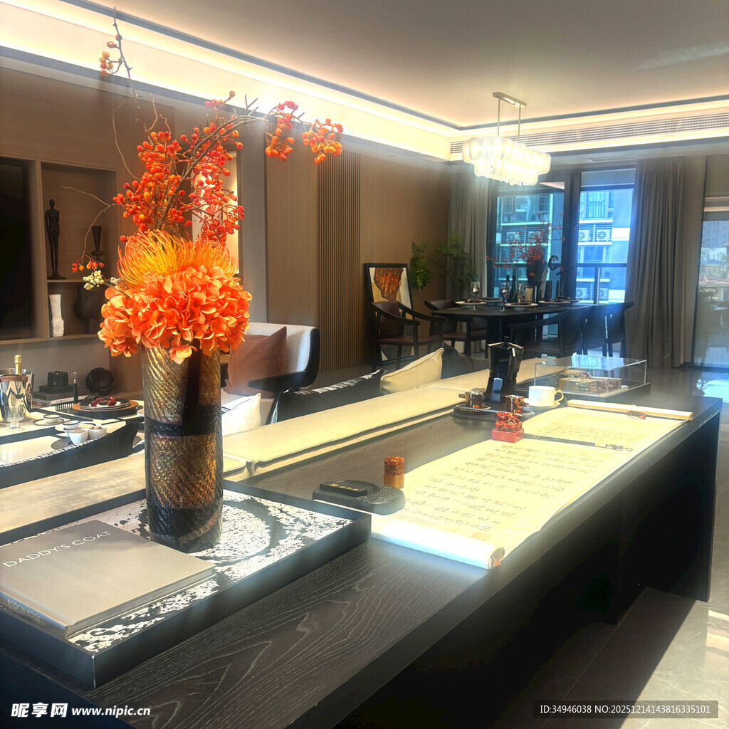 现代奢华客厅装饰展示