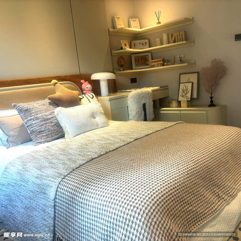 温馨简约风卧室一角