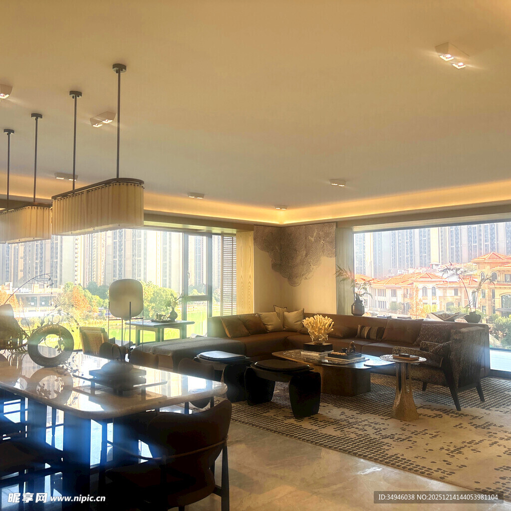 现代风格豪华客厅室内景