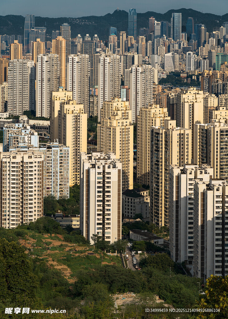 城市高楼林立景观