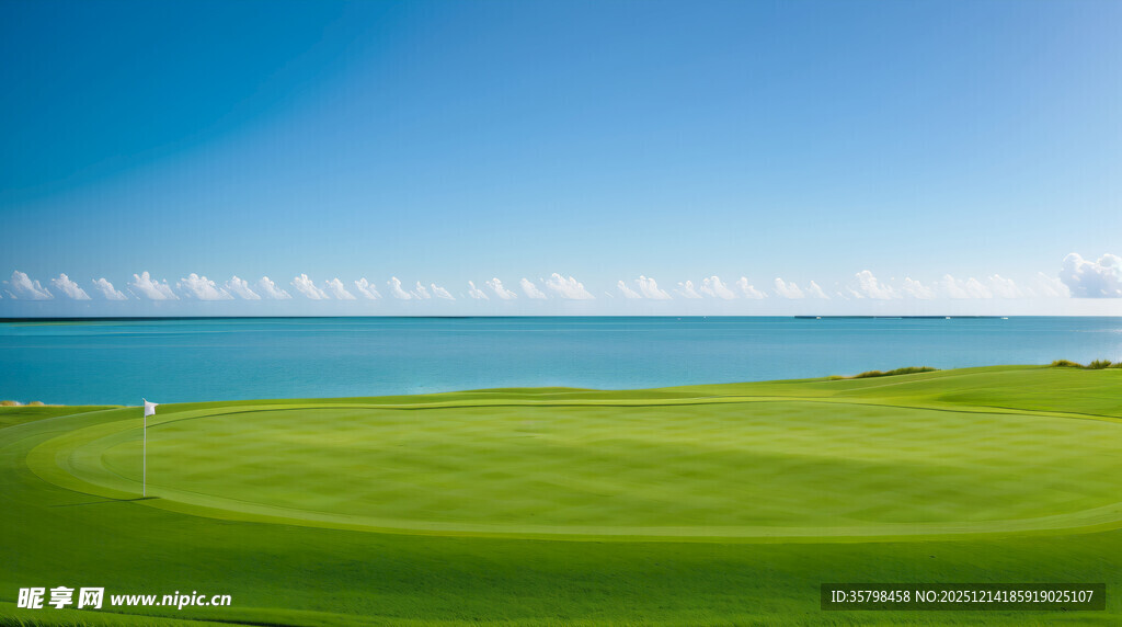 海滨高尔夫球场美景