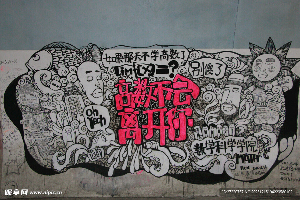 街头涂鸦艺术作品展示 芙蓉隧道