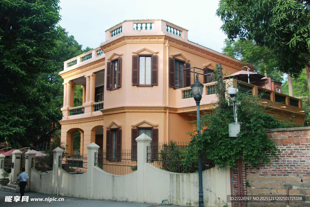 鼓浪屿欧式风格两层住宅建筑