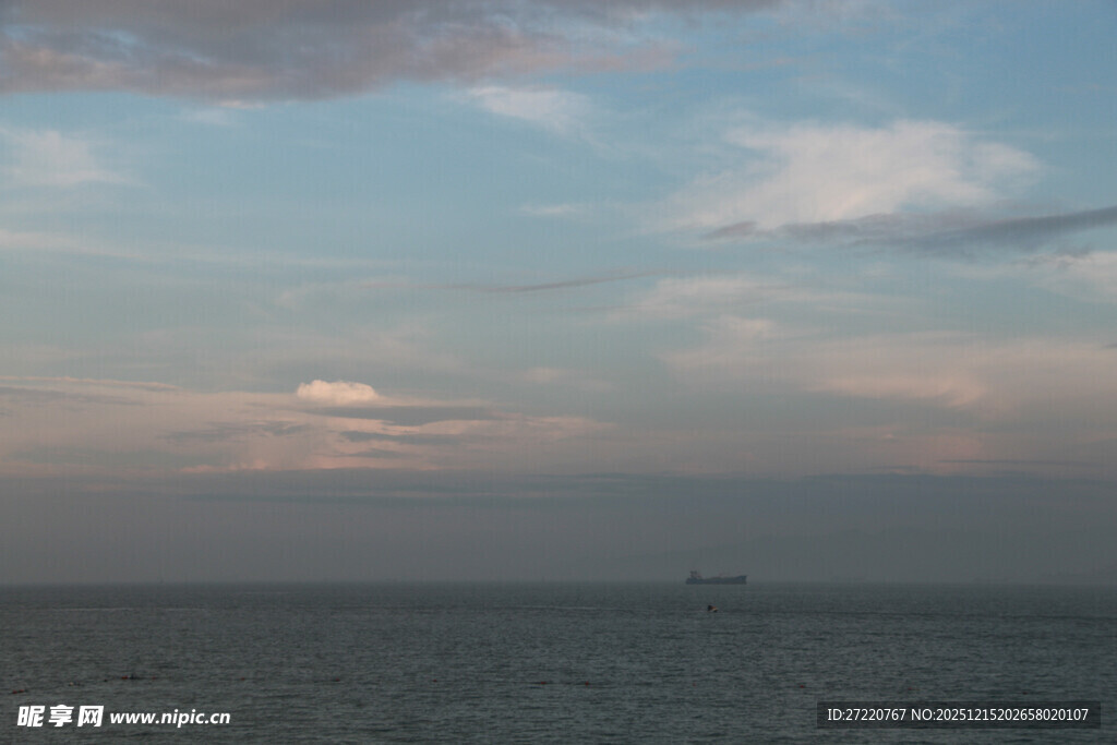 厦门鼓浪屿海上黄昏美景