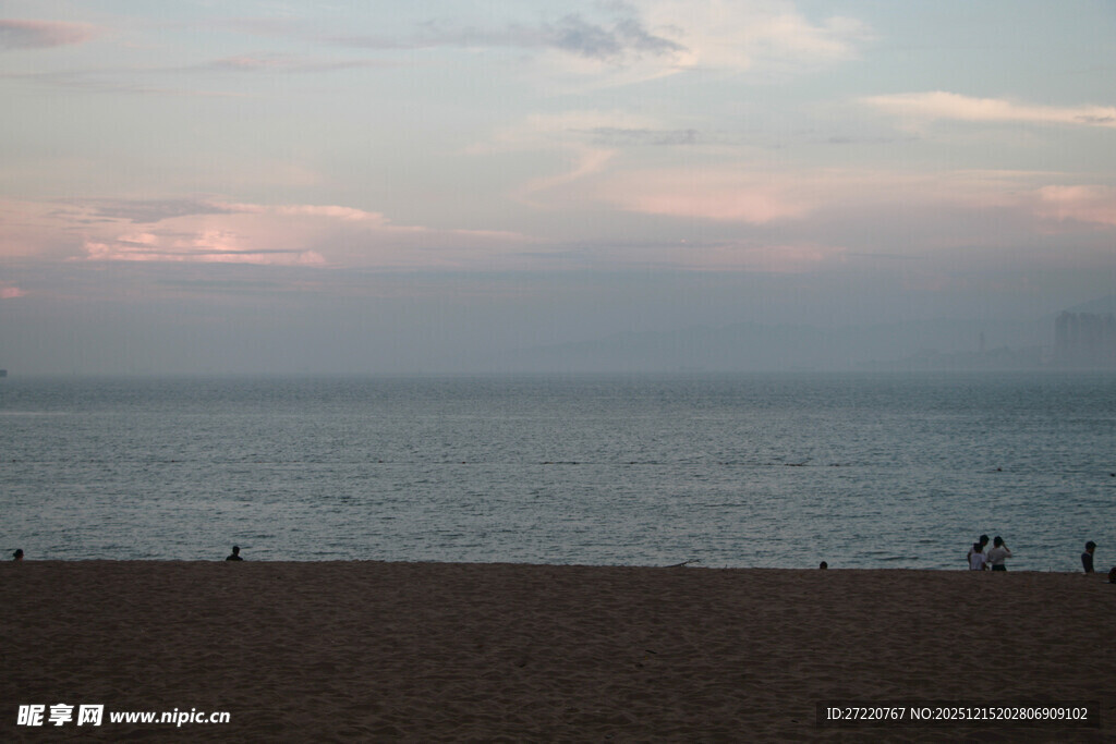 厦门鼓浪屿海边黄昏美景
