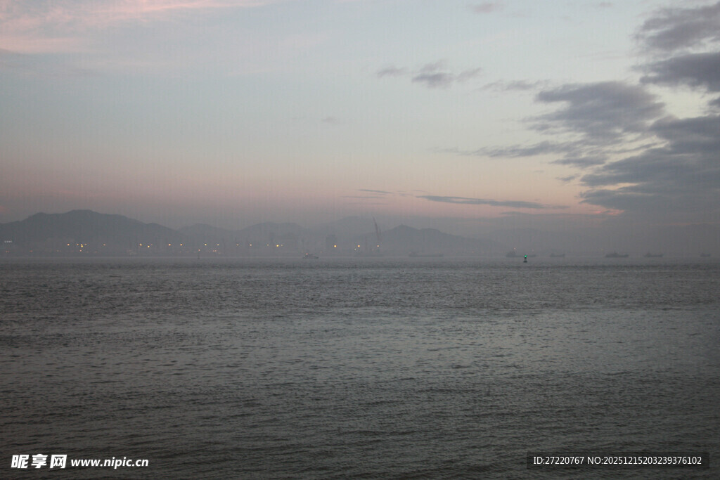 厦门鼓浪屿海边黄昏风景