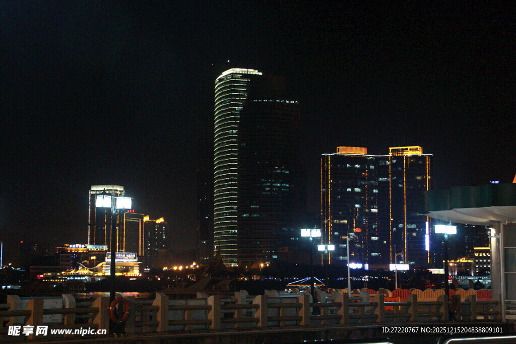 城市璀璨夜景 厦门