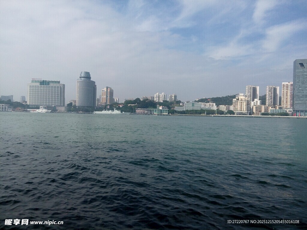 海滨城市天际线景观 厦门 鼓浪